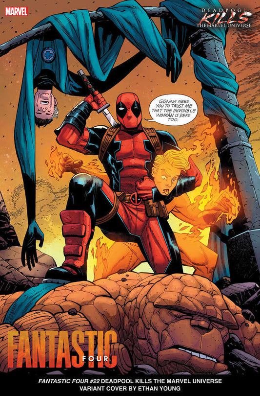Fantastic Four #22 Ethan Young Deadpool Kills The Marvel Universe Variant [Bh, D Pwx] - The Fourth Place