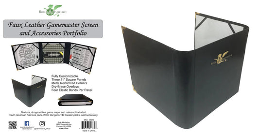 Faux Leather Tri - Fold DM Screen and Accessories Portfolio - The Fourth Place