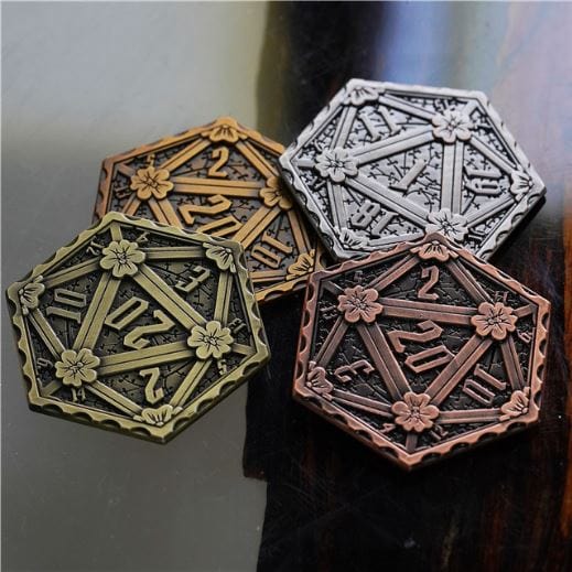 Copper D20 Coin - Fennek & Finch