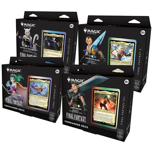 Final Fantasy Commander Deck Set - Magic: The Gathering - Universes Beyond - The Fourth Place