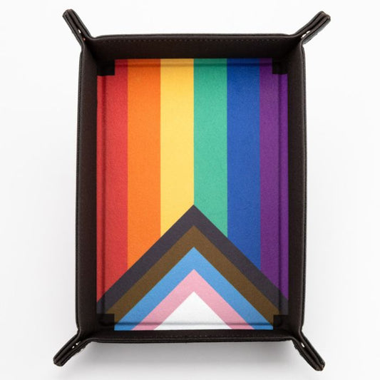 Folding Dice Tray: Pride: Rainbow Flag - The Fourth Place