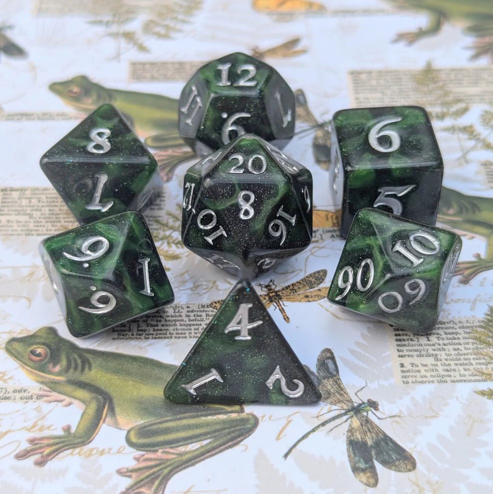 Forest Swamp Dice - 11 Piece Set - The Fourth Place