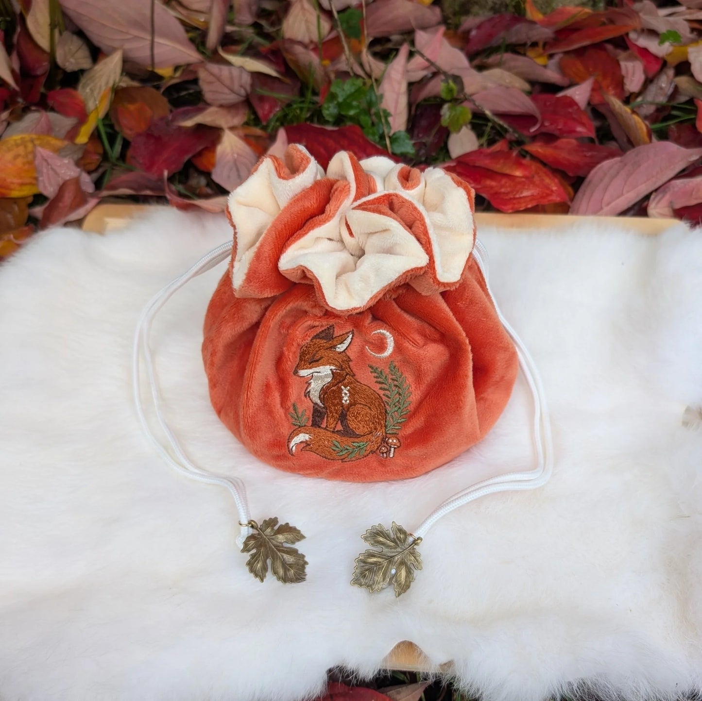 Fox Plush Dice Bag