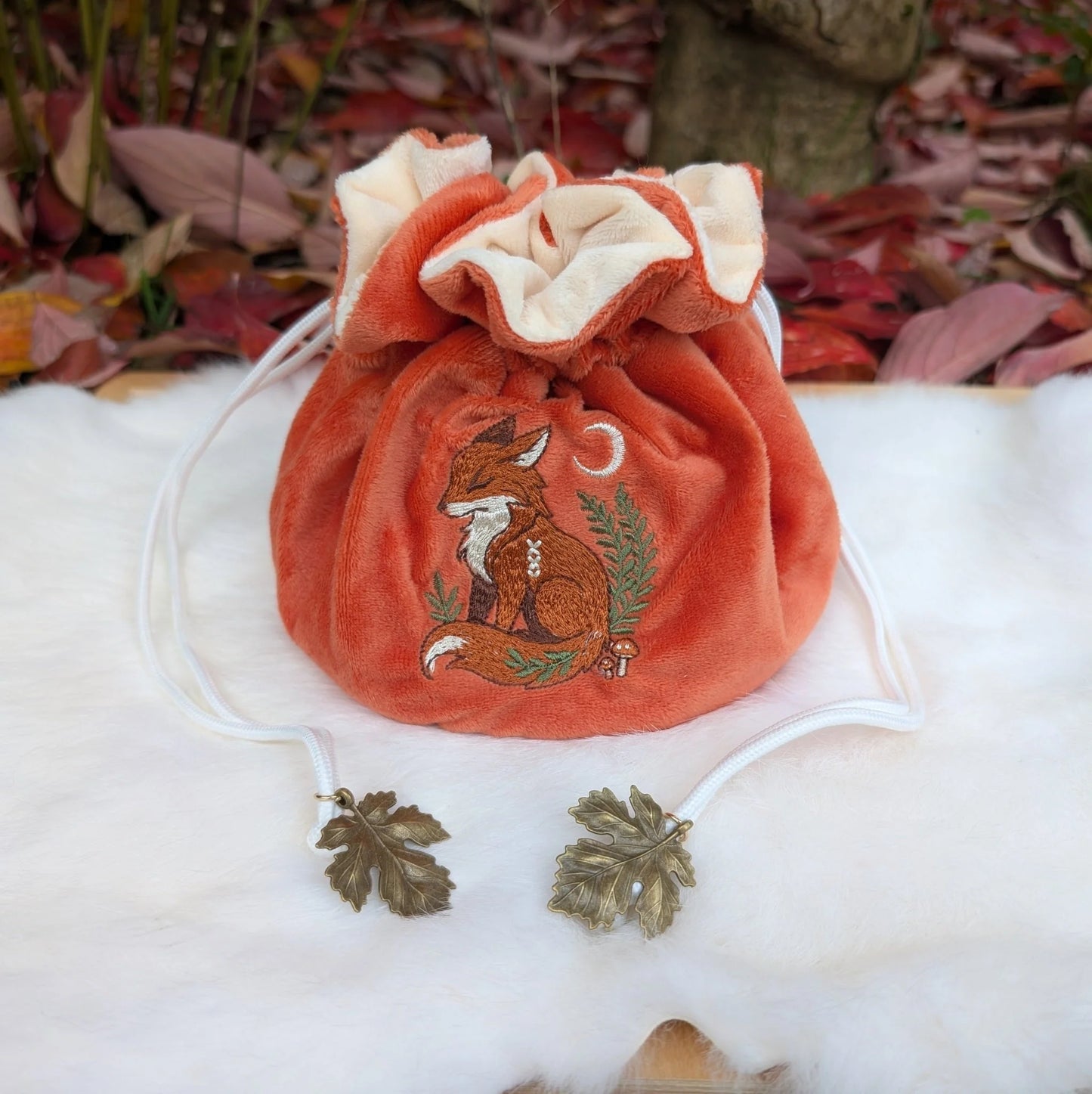 Fox Plush Dice Bag