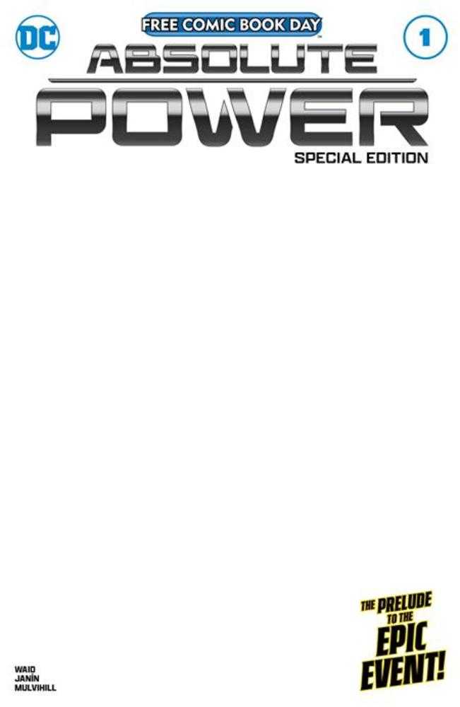 Free Comic Book Day 2024 - Absolute Power Special Edition Blank Variant - The Fourth Place