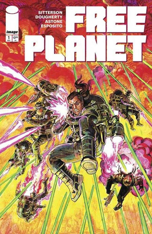 Free Planet 1 Cover B Jed Dougherty Action Variant - The Fourth Place