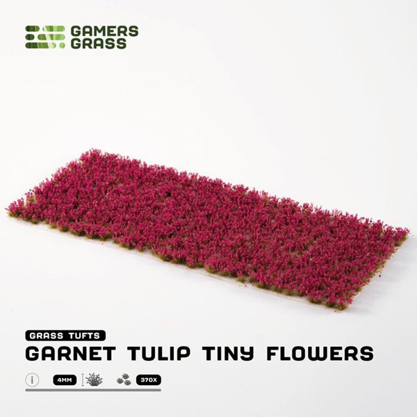 Gamers Grass Tufts: Flowers - Garnet Tulip Tiny Flowers - The Fourth Place