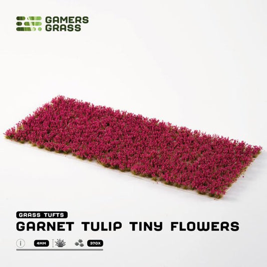 Gamers Grass Tufts: Flowers - Garnet Tulip Tiny Flowers - The Fourth Place