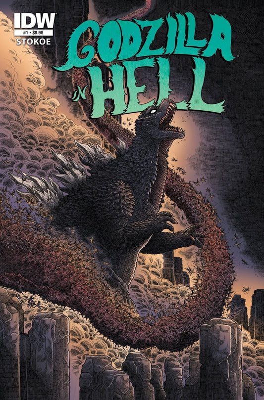 Godzilla 70th Anniversary Foil Classics: Godzilla In Hell 1 Cover A (Stokoe) - The Fourth Place