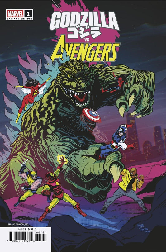 Godzilla vs. Avengers 1 Dave Bardin Variant - The Fourth Place