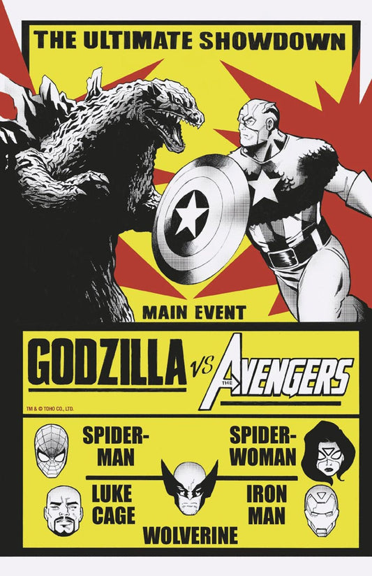 Godzilla vs. Avengers 1 Lee Garbett Versus Variant - The Fourth Place