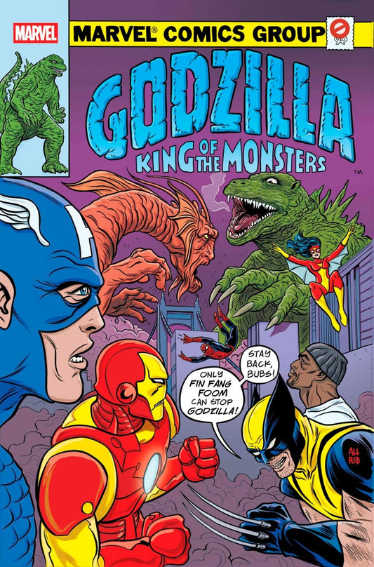 Godzilla vs. Avengers 1 Mike Allred Godzilla King Of The Monsters Homage Variant - The Fourth Place