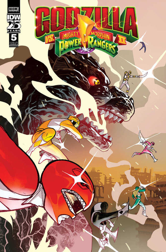 Godzilla vs MMPR II #5 Cover A Rivas - The Fourth Place