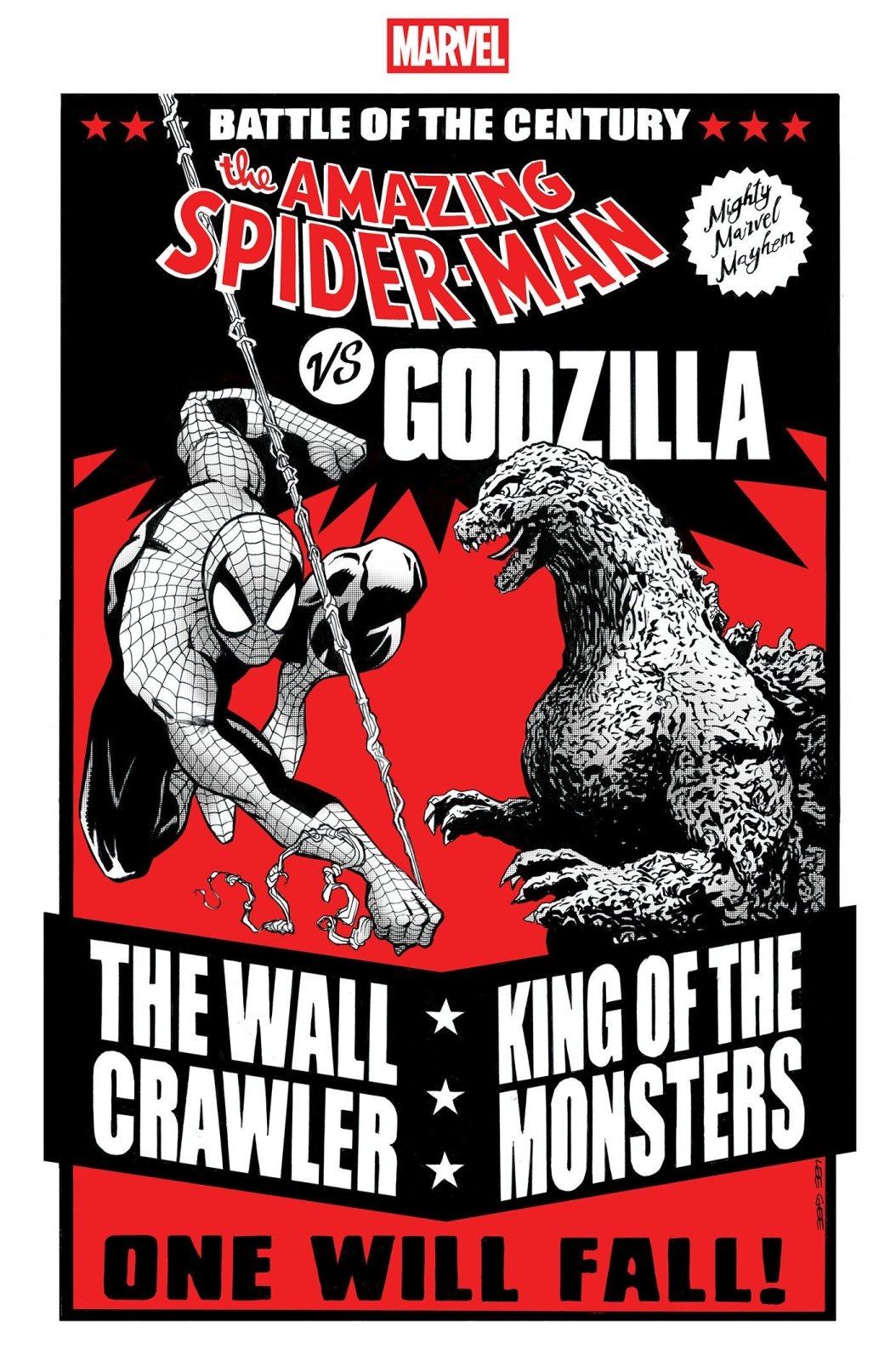 Godzilla vs. Spider - Man 1 Lee Garbett Versus Variant - The Fourth Place