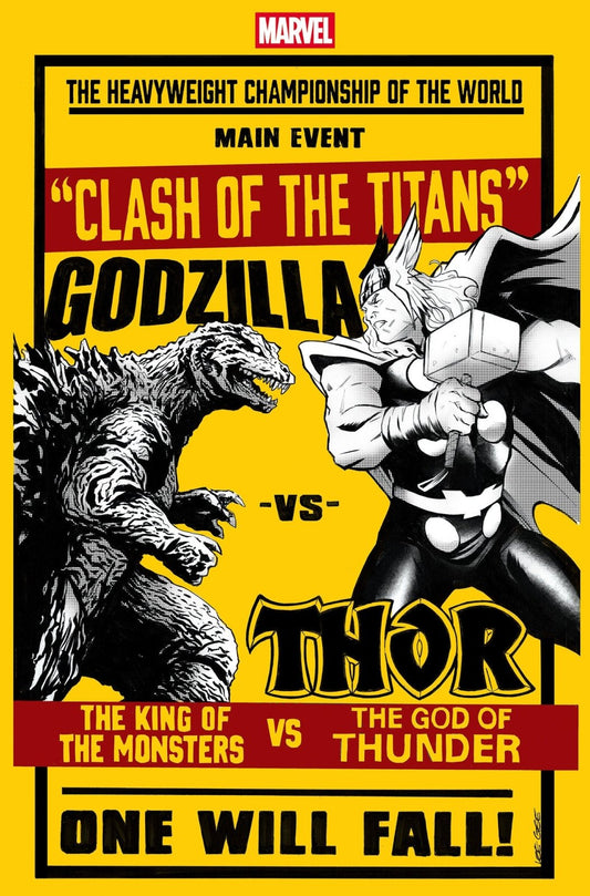 Godzilla vs. Thor 1 Lee Garbett Versus Variant - The Fourth Place
