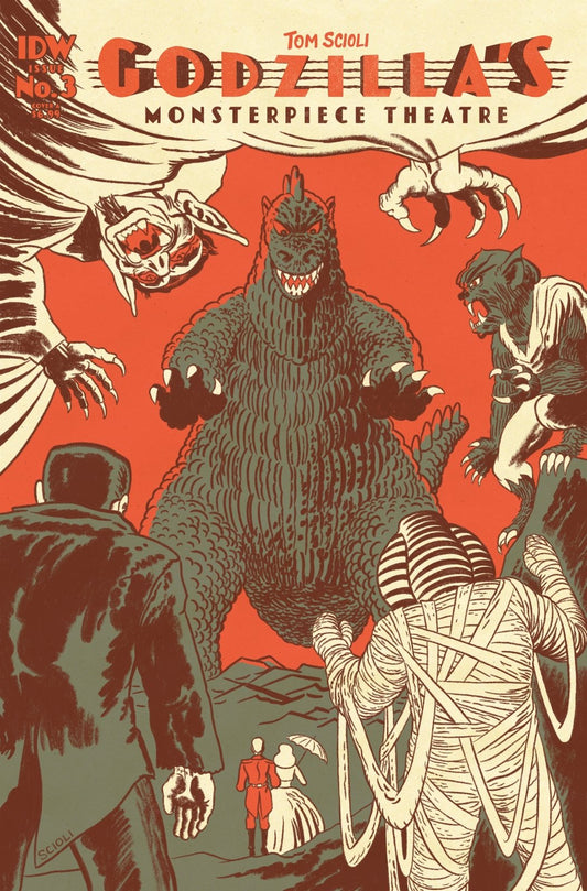 Godzilla’S Monsterpiece Theatre #3 Cover A (Scioli) - The Fourth Place