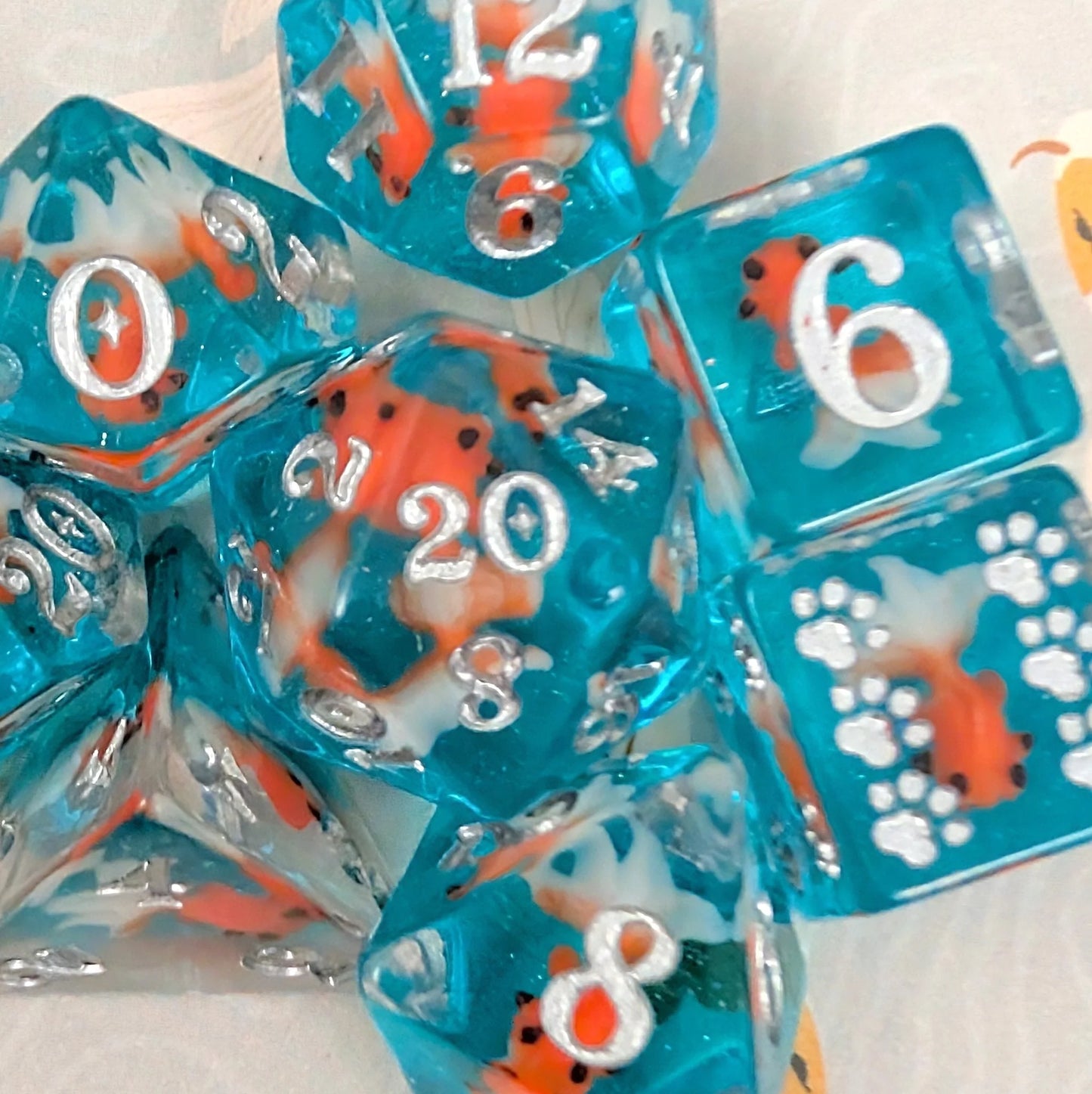 Goldfish - 7 Dice Set