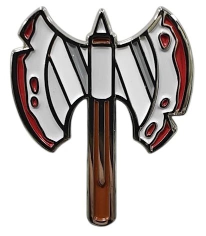 Hard enamel pin designed to represent the Barbarian character class. - The Fourth Place