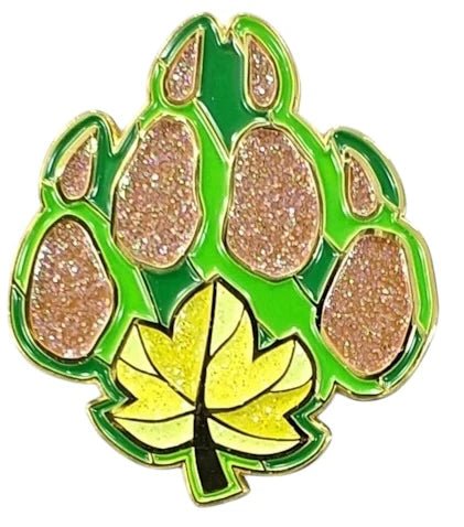 Hard enamel pin designed to represent the Druid character class. - The Fourth Place