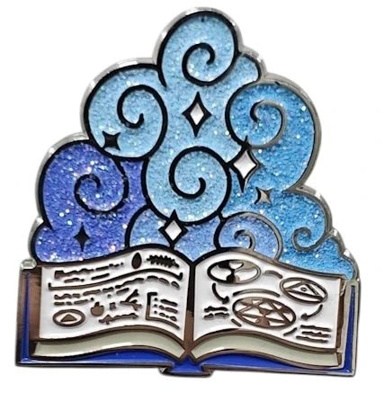 Hard enamel pin designed to represent the Wizard character class. - The Fourth Place