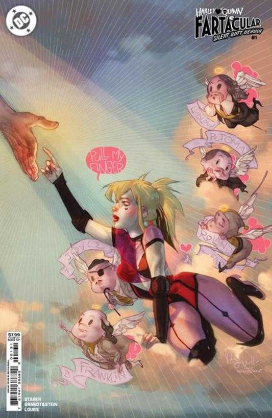 Harley Quinn Fartacular Silent Butt Deadly 1 (One Shot) Cover C Ben Caldwell Card Stock Variant - The Fourth Place