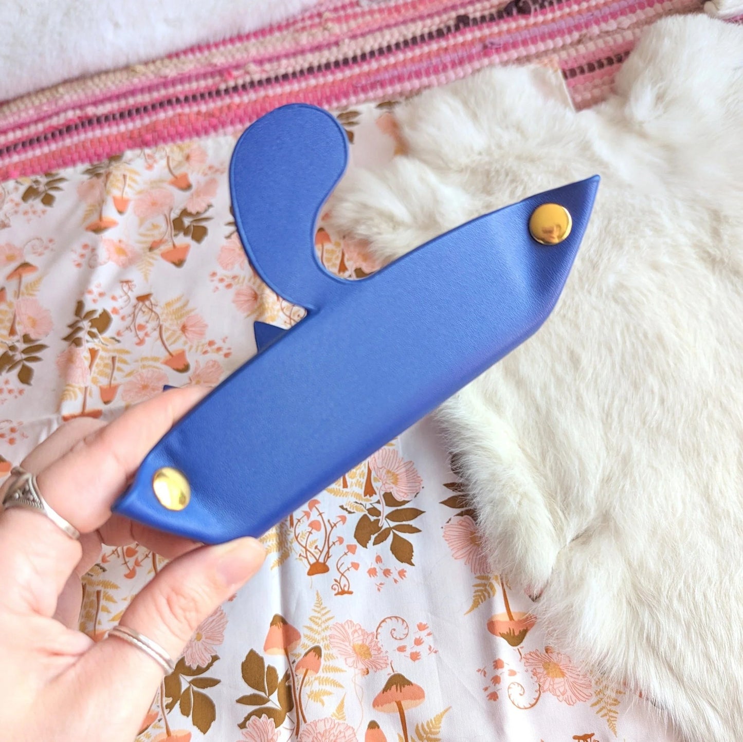 Cat Dice Rolling Tray - Indigo
