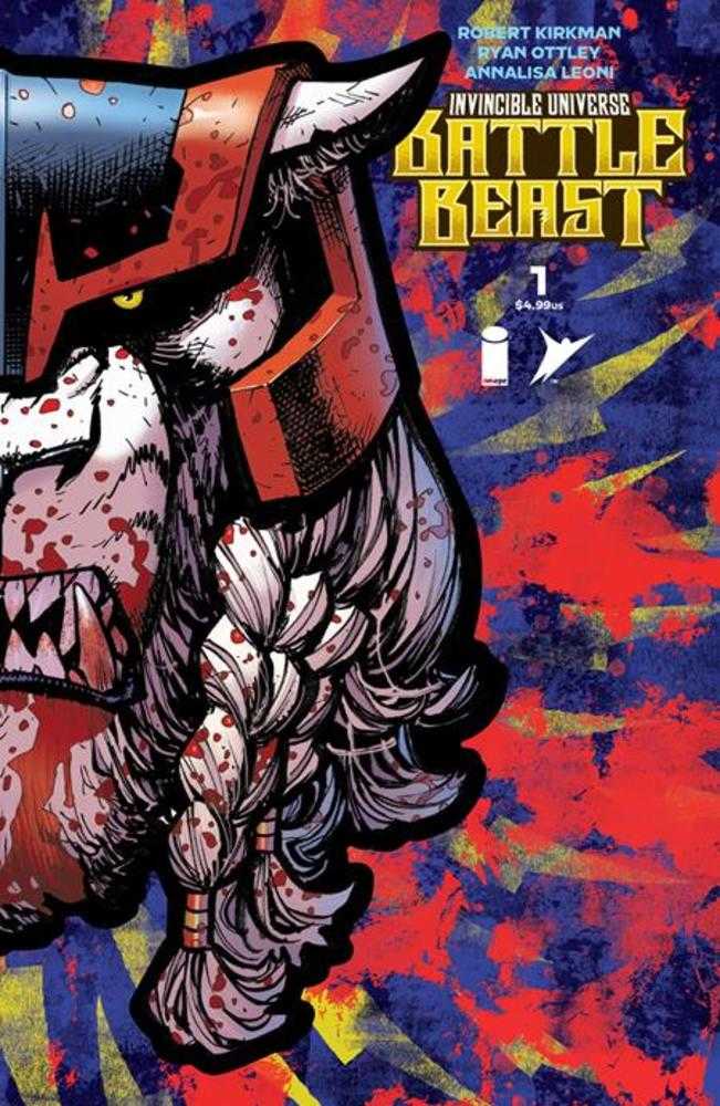 Invincible Universe Battle Beast 1 Cover J Ryan Ottley, Andres Juarez & Annalisa Leoni Foil Die Cut Mask Variant - The Fourth Place