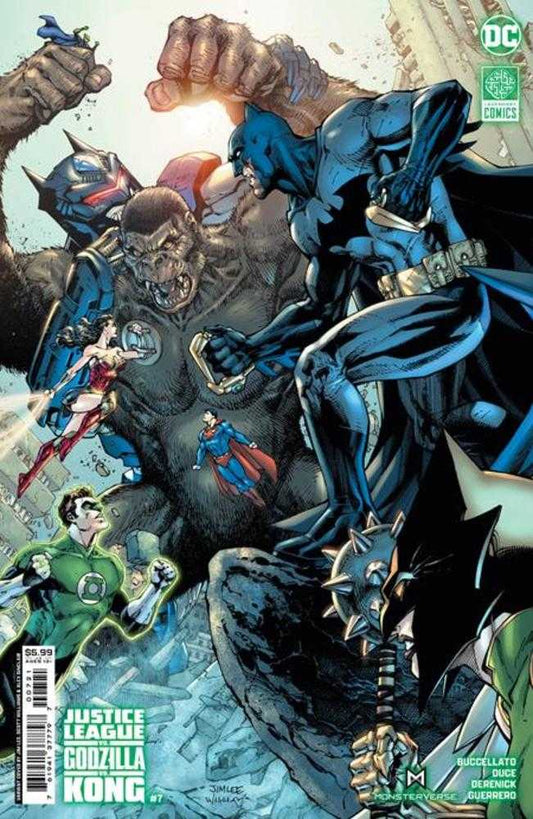 Justice League vs Godzilla vs Kong #7 (Of 7) Cover B Jim Lee & Scott Williams Card Stock Variant - The Fourth Place