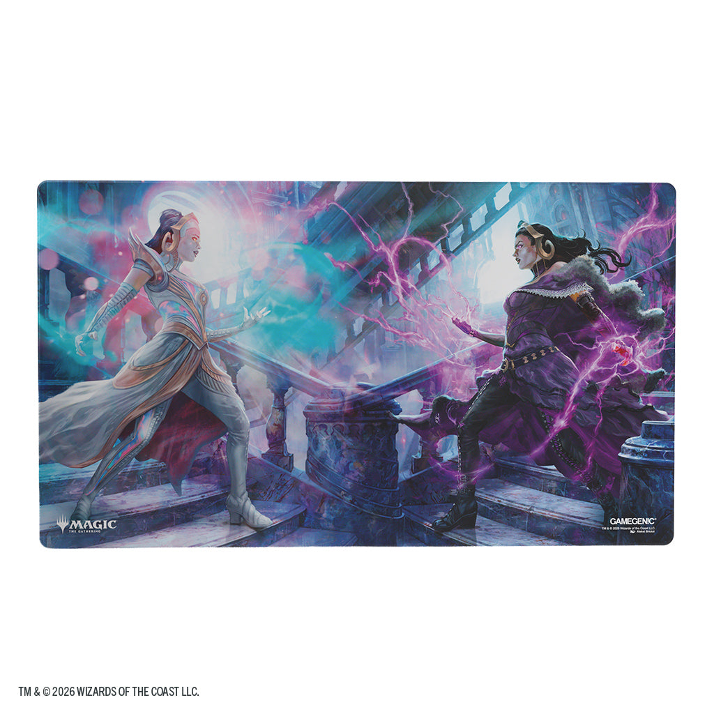 Liliana, Devoted Healer/Liliana, Callous Necromancer - Reality Fracture Shiny Playmat