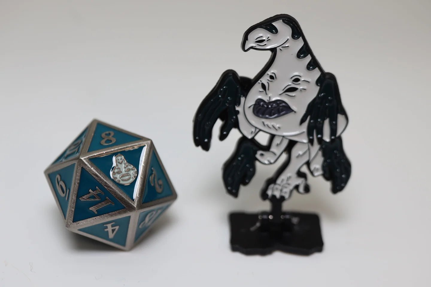 d20 monsters Lost Tome of Monsters Volume 2 Mystery Loot (Pinature, Metal d20, and card)