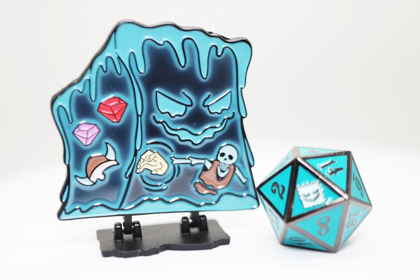 Lost Tome of Monsters Volume 2 Unique Encounters: Gelly Cube Pack (Pinature, Metal d20, and card) - The Fourth Place