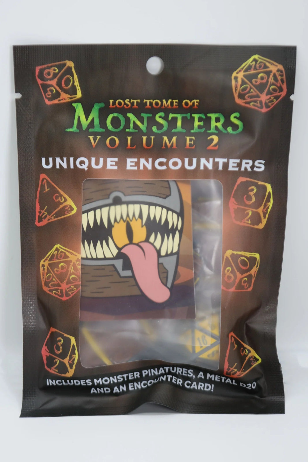 Lost Tome of Monsters Volume 2 Unique Encounters: Mimic Pack (Pinatures, Metal d20, and card) - The Fourth Place