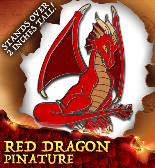 Lost Tome of Monsters Volume 2 Unique Encounters: Red Dragon Pack - Kickstarter Exclusive (Pinature, Metal d20, and card) - The Fourth Place