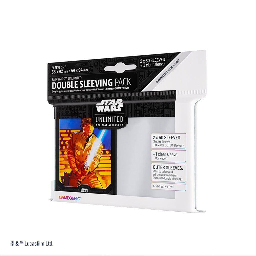 Luke Skywalker Art Sleeves - Star Wars Unlimited Double Sleeving Pack - The Fourth Place