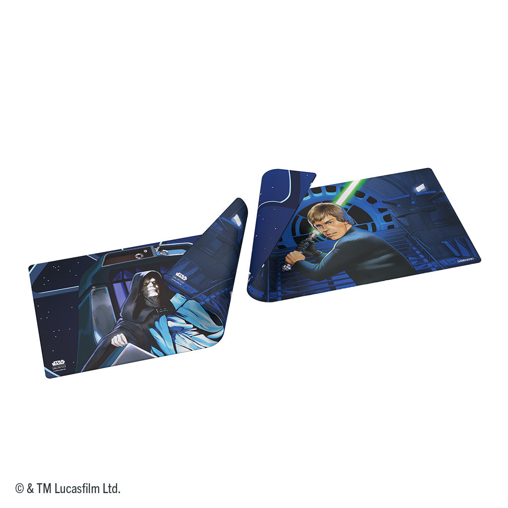 Jedi Luke Skywalker & Emperor Palpatine - Star Wars: Unlimited Double Sided Game Mat