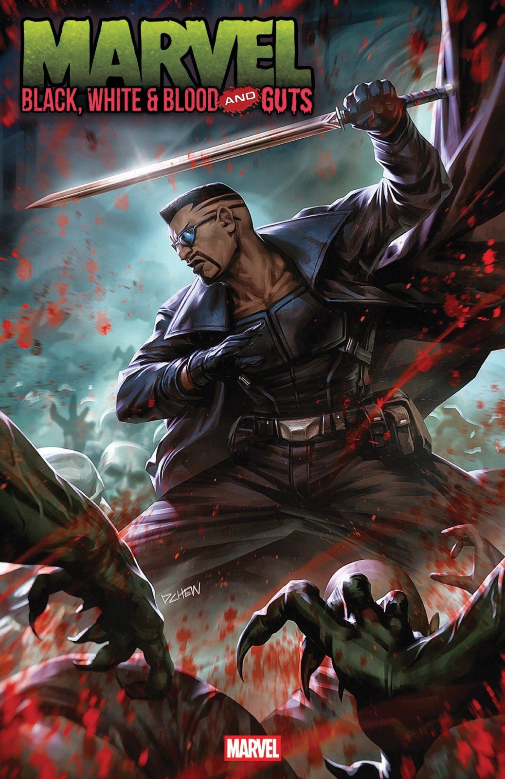 Marvel: Black, White & Blood And Guts 1 Derrick Chew Variant - The Fourth Place
