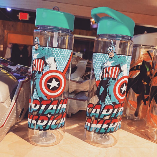 Marvel Captain America 24 oz. Single - Wall Plastic Water Bottle - The Fourth Place