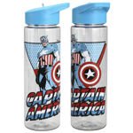 Marvel Captain America 24 oz. Single - Wall Plastic Water Bottle - The Fourth Place