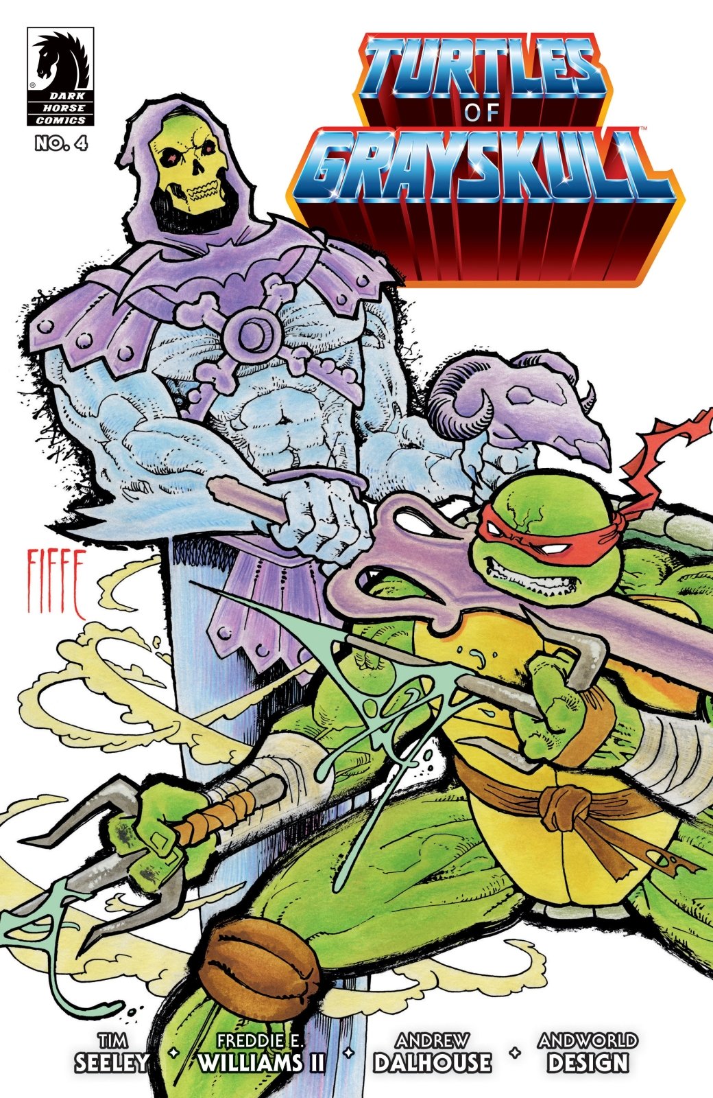 Masters Of Universe Teenage Mutant Ninja Turtles Turtles Of Grayskull 4 Cover B Fiffe - The Fourth Place