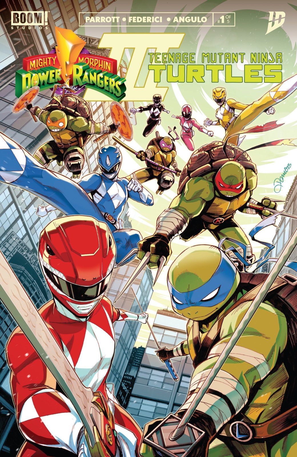 Mighty Morphin Power Rangers/ Teenage Mutant Ninja Turtles III 1 A Main (Dressed, Zonno) - The Fourth Place