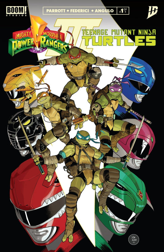 Mighty Morphin Power Rangers/ Teenage Mutant Ninja Turtles III 1 B Variant (Dressed, Mora) - The Fourth Place