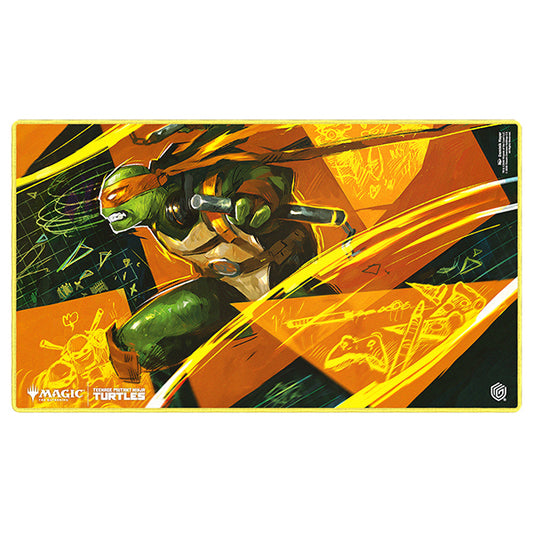Michelangelo's Technique - MTG Prime Playmat - Teenage Mutant Ninja Turtles