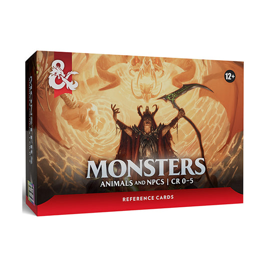 D&D, 5e: Reference Cards- Monsters (Animals & NPCs)