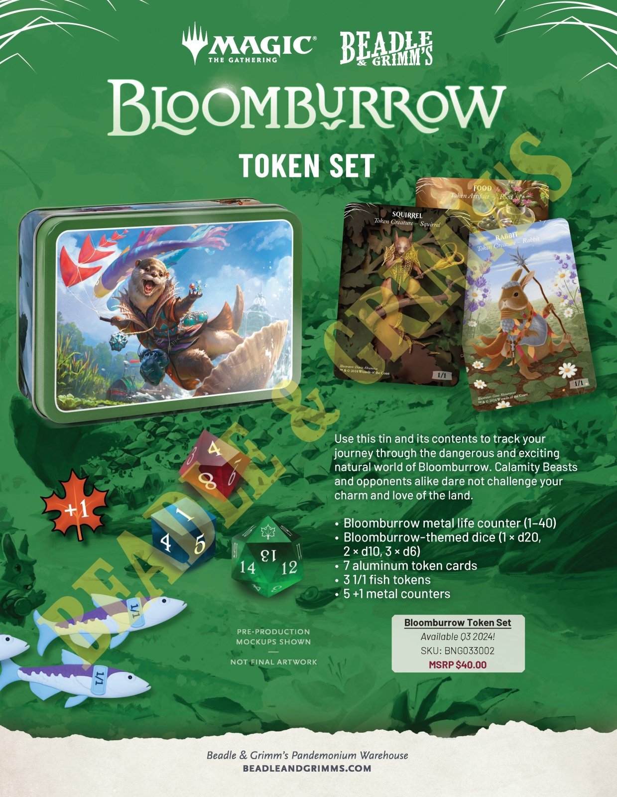 MTG Bloomburrow Token Set - The Fourth Place