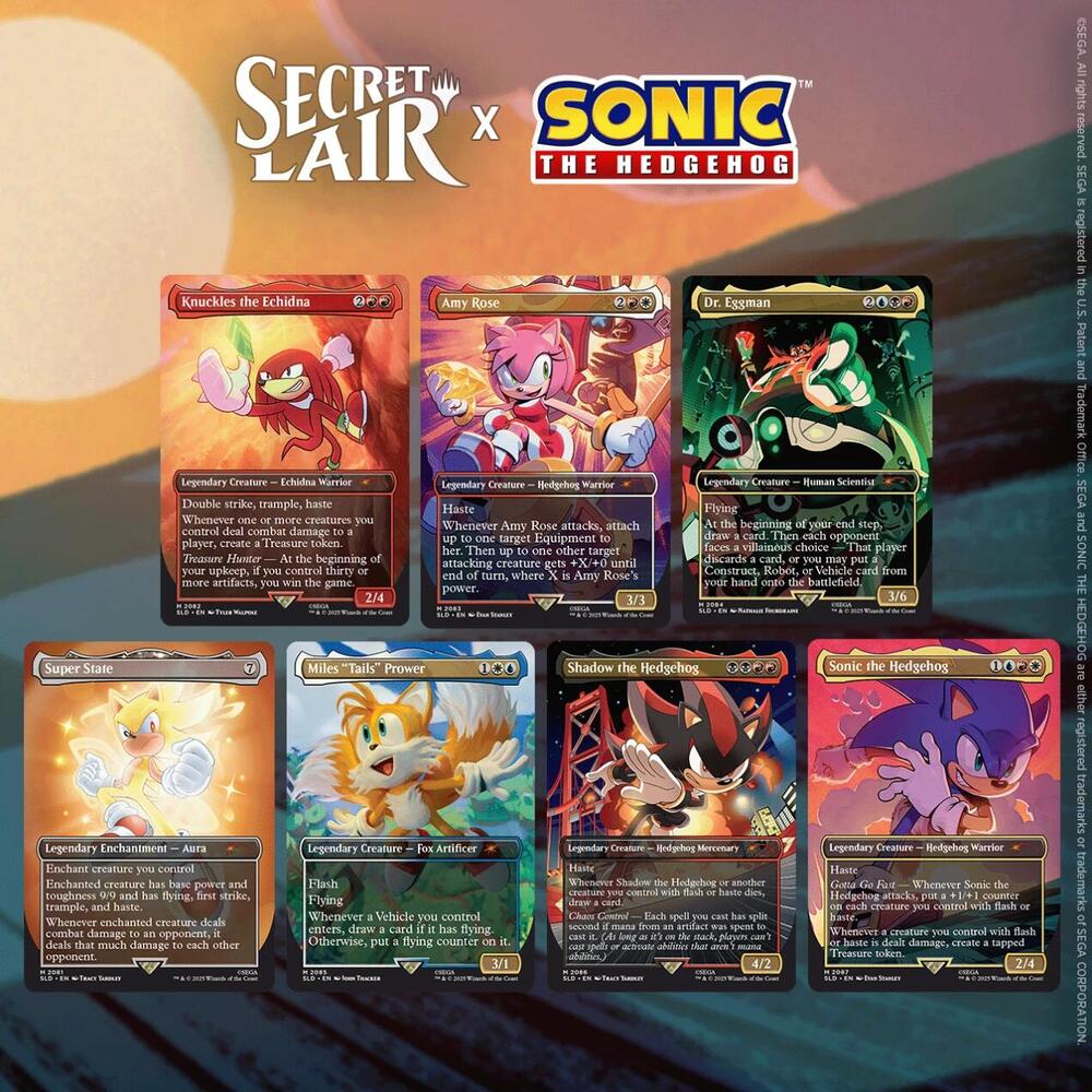 MTG Secret Lair x Sonic the Hedgehog: Friends & Foes (Non - Foil) - The Fourth Place