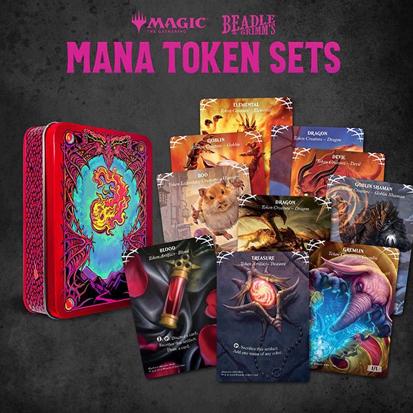 MTG Token Set - Red Mana Metal Token Set - The Fourth Place
