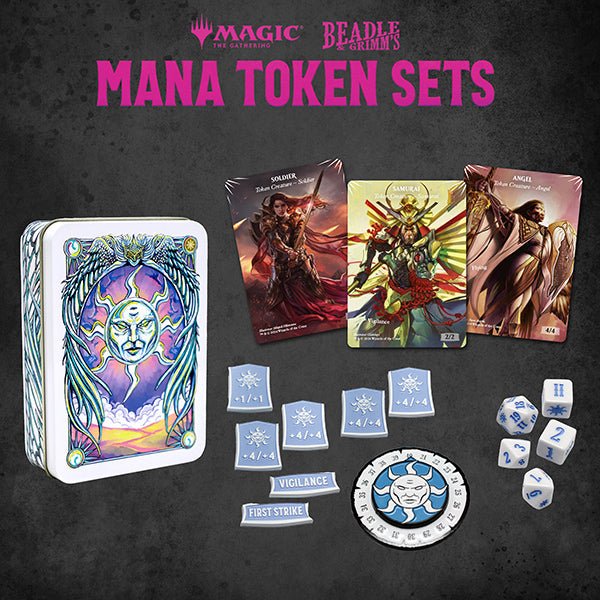 MTG Token Set - White Mana Metal Token Set - The Fourth Place