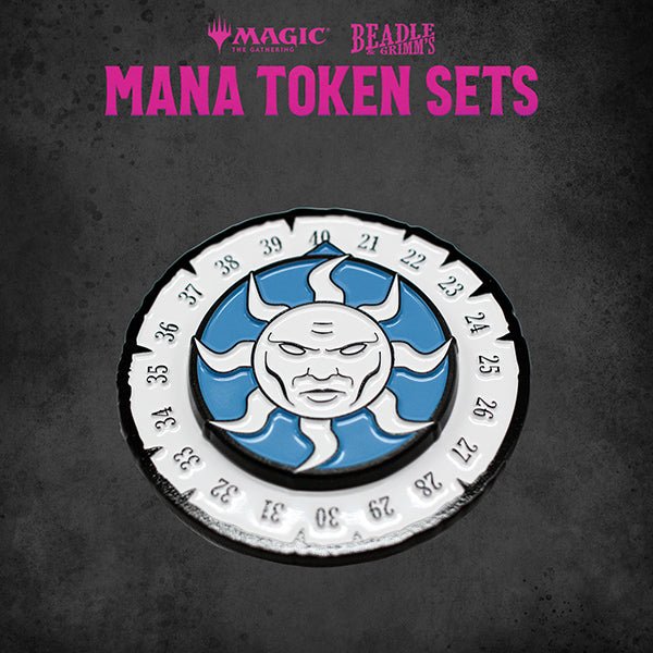 MTG Token Set - White Mana Metal Token Set - The Fourth Place