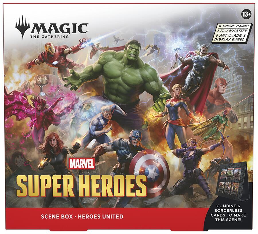 Marvel Super Heroes "Heroes United" Scene Box - Magic: The Gathering - Universes Beyond