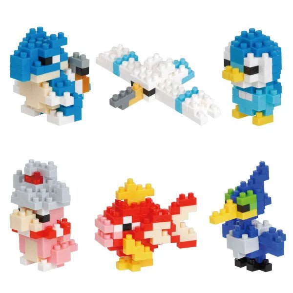 Nanoblock: Pokemon - Water Type Set 1 (Box of 6) - The Fourth Place